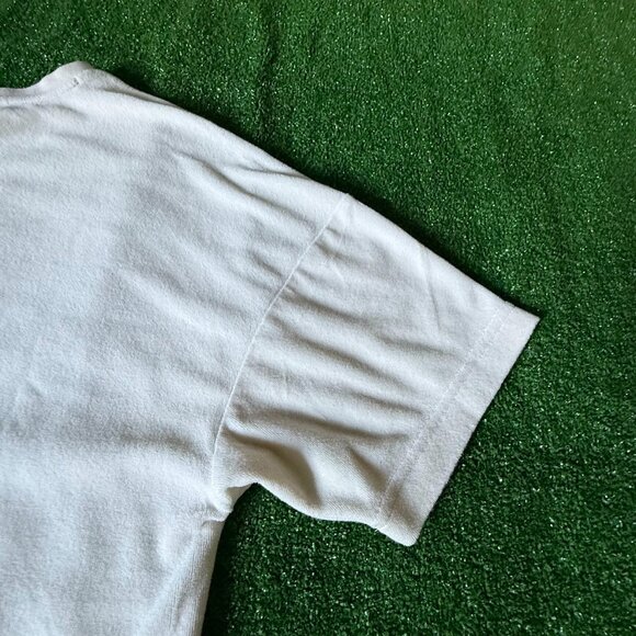 Puma Short Sleeve Crew Neck Classics Towelling Oversized Cream T-Shirt Size M - Picture 11 of 14